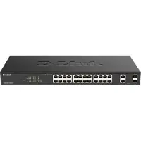 D-Link DGS-1100-26MPV2/E DGS-1100-26MPV2/E Netwerk switch 24 + 2 poorten 56 GBit/s PoE-functie