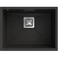 Granitan Napo55 granieten spoelbak onderbouw - 55 x 42 cm - 1 bak