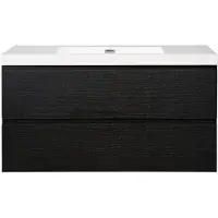 Guido Gusto Badkamermeubel Summer 100cm zwart eiken zonder kraangat
