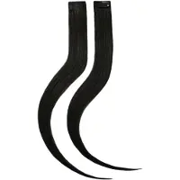Rapunzel of sweden Single Invisible Clip-ins Straight / 2 pieces 1.0 Black 40 cm Hair extensions 10 g