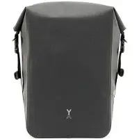 NYA-EVO FJORD BIKE 28 Graphite Black 28L waterproof bicycle roll top pannier