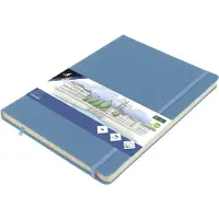 Kangaro schetsboek - A4 - sky blue - met elastiek en lint - K-861335