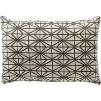 Dutch decor NISA - kussenhoes outdoor 40x60 cm - waterafstotend en uv-bestendig - Charcoal Gray - antraciet