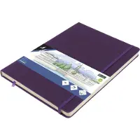 Kangaro schetsboek - A4 - purple heart - met elastiek en lint - K-861332