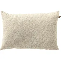 Dutch decor AUGUSTA - kussenhoes outdoor 40x60 cm - waterafstotend en uv-bestendig - gestreept - Marshmallow - wit en beige