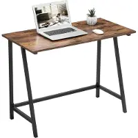Acaza Bureau - Bureautafel - Vintage Bruin - 100 x 50 x 75 cm (B x D x H) - Desk - Computertafel - Laptoptafel - Computerbureau