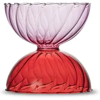 By On Carameli Kom Rood / Roze - Serveerkommen Glas Red - 5263927614