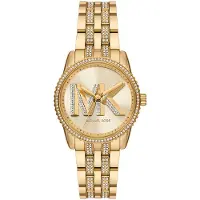 Michael Kors Analoog horloge 'RITZ' goud / grafiet / transparant