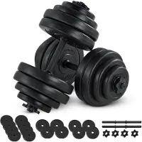 ArtSport Dumbbellset - Totaal 30kg - 2 stuks - Zwart