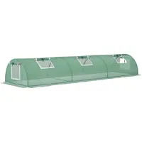 Outsunny Sunny minitunnelkas koudframe met UV-bescherming voor tuin, terrasgroen