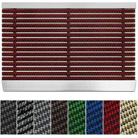 Floordirekt Borstelmat - Profi Brush - Deurmat - Aluminium-Deurmat - Robuuste Nylonborstels - UV-bestendig - Rood - 40 x 60 cm