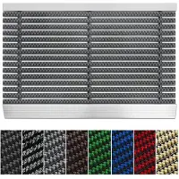 Floordirekt Borstelmat - Profi Brush - Deurmat - Aluminium-Deurmat - Robuuste Nylonborstels - UV-bestendig - Grijs - 50 x 80 cm