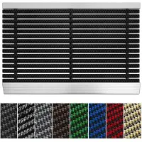 Floordirekt Borstelmat - Profi Brush - Deurmat - Aluminium strip -Deurmat - Robuuste Nylonborstels - UV-bestendig - Zwart - 50 x 80 cm