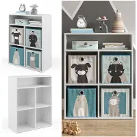 Vicco Luigi Kinderboekenkast – 72 x 90.2 cm 4 proefpersonen Wit