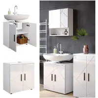 Vicco Irma Wastafelonderkast – 60 x 59 cm Wit Hoogglans