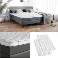 VitaliSpa Matrasbeschermer – 90 x 200 cm wasbaar tot 60°C geschikt voor droger Wit
