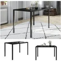Vicco Grand Eettafel – 120 x 70 cm Zwart