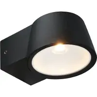 Telefunken - LED Wandlamp - 323005TF - IP54 - Warm wit licht - 7,5 watt - 700 lumen - 5,5 x 9,5 x 13 cm - Zwart
