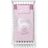 Mayamoo ledikant dekbedovertrek I am a Unicorn - bamboe/katoen