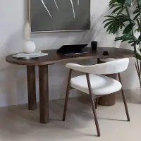 Giga Meubel Bureau Livana Donkerbruin 160cm