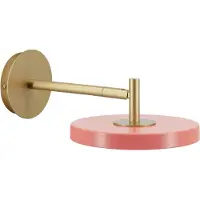 UMAGE Design wandlamp Asteria Short, dimbaar, paars / roze / rose, Woon-/ Eetkamer, metaal, Design, Wandlamp design