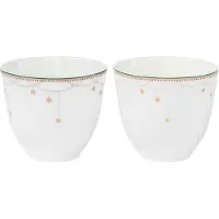 Wik & Walsøe Julemorgen Girlander kopjes 2-pack 20 cl Wit