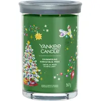 Yankee candle - Shimmering Christmas Tree Large Tumbler Geurkaars - 100 branduren - twee lonten