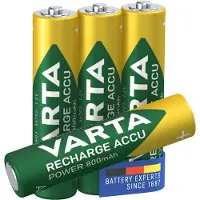 Varta 50x Recharge Accu Power Oplaadbare Batterijen AAA 800mAh 4 stuks