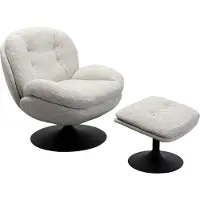 Kare design Draaifauteuil + kruk Standford