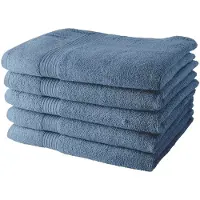 TODAY Antraciet Handdoekset - 5 Stukken 70 x 130 cm