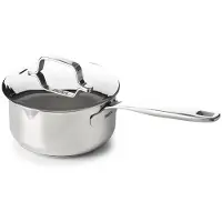 Beka Maestro steelpan/sauspan met deksel – Ø16 cm - 1,6L – RVS – PFAS-vrij – Volumeaanduiding – Giettuiten – Geschikt: inductie & vaatwas