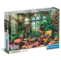 Clementoni - Puzzel - 1000 Stukjes - De Kas Bibliotheek - Puzzel Voor Volwassenen - High Quality Collection