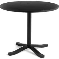 HAY Pastis Table eettafel Ø90 Black lacquered ash