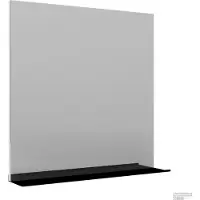 Allibert Outlet spiegel sitio met kader en aflegmogelijkheid 40 cm mat zwart