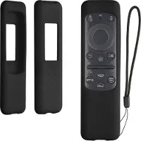 Kwmobile hoes geschikt voor Samsung BN59-01432A / BN59-01432J / TM2360e - Siliconen anti-slip hoes voor afstandsbediening in zwart