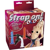You2Toys - Strap-on dildo set - kleurrijk
