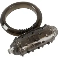 You2Toys - siliconen vibrerende penisring - zwart