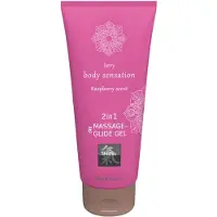 Shiatsu - Shiatsu 2in1 Raspberry geur - massage glijmiddel - framboos (200 ml)