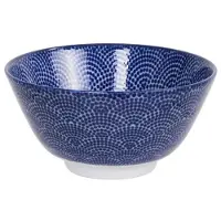 Tokyo Design Studio Nippon Rijstkom 30 Cl Dots - Serveerkommen Porselein Blue - 16001