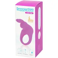 Happy Rabbit - Oplaadbare Vibrerende Rabbit Cock Ring Paars