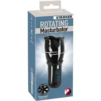 You2Toys - STROKER Rotating - oplaadbare, roterende kunstmond-masturbator (zwart)