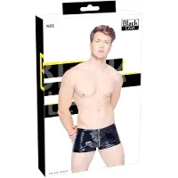 Black Level - heren short met rits - zwart - M