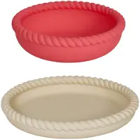 OYOY Mellow bord en kom Vanilla-CherryRed