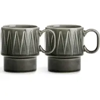 Sagaform Coffee & More koffiemok 2-pack Grijs