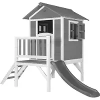 Axi Lodge XL Speelhuis Cool Grijs - Grijze Glijbaan