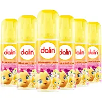 Dalin Baby Cologne, 6 x 150 ml, Frisse en Zachte Geur voor de Gevoelige Babyhuid - Bloementuin