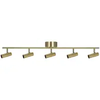 Globen Lighting Hubble 5 Long plafondlamp Geboend messing
