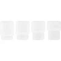 Ferm Living Waterglas Ripple Small Frosted 60 ml (Set van 4)