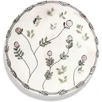 Serax Marni Midnight Flowers Mirtillo Nude plat bord D24cm roze / groen