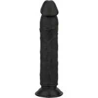 EasyToys - realistische dildo - 22,5 cm - zwart